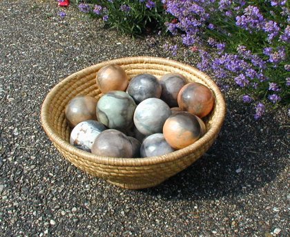burnished spheres